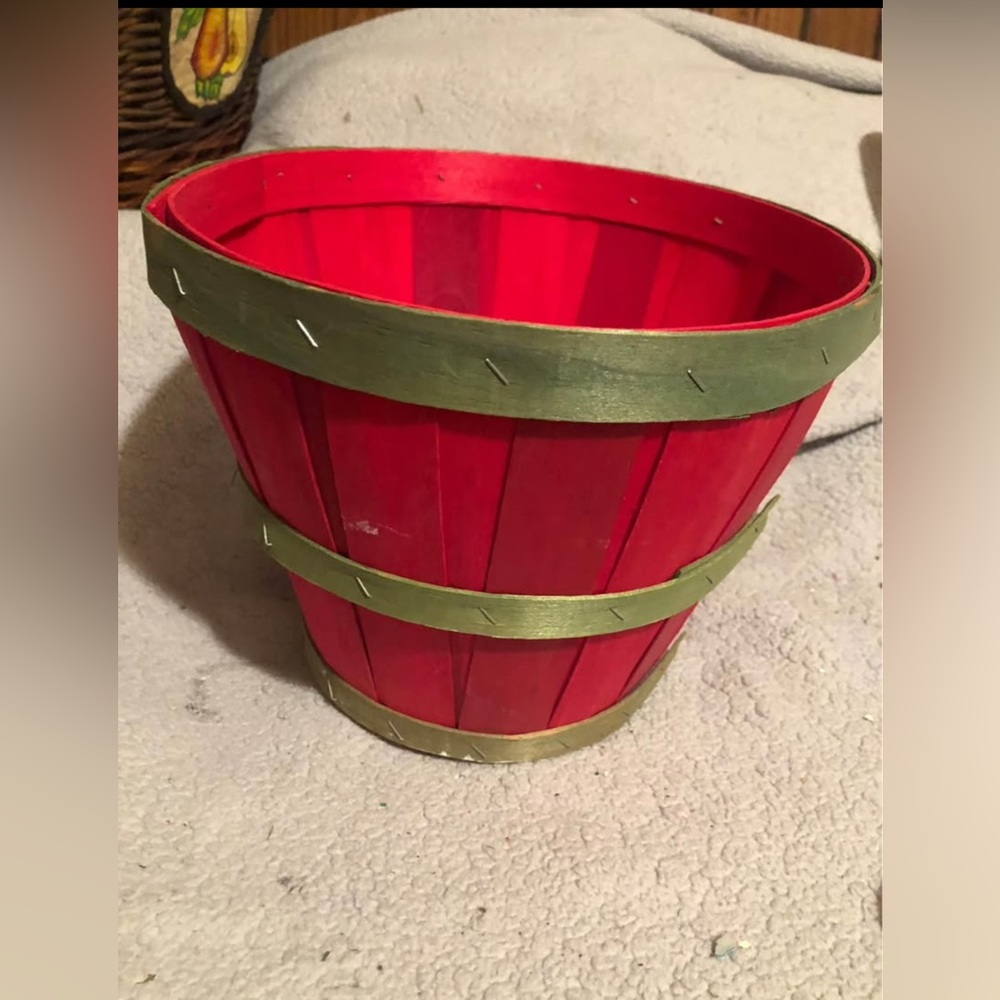 Red and Green Decorative Basket